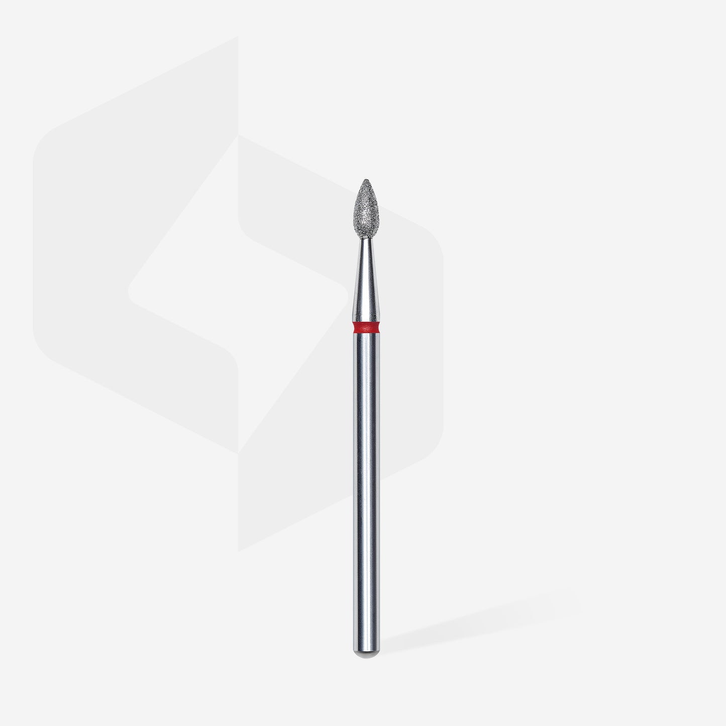 Staleks- Diamond nail drill bit drop red EXPERT head diameter 2,3 mm / working part 5 mm
