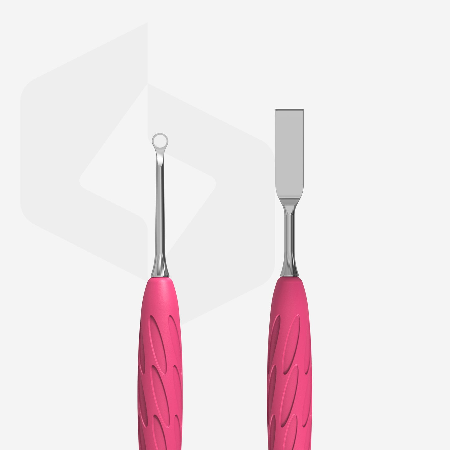 Staleks- Manicure pusher Gummy with silicone handle UNIQ 11 TYPE 1 (straight flat and loop pusher)