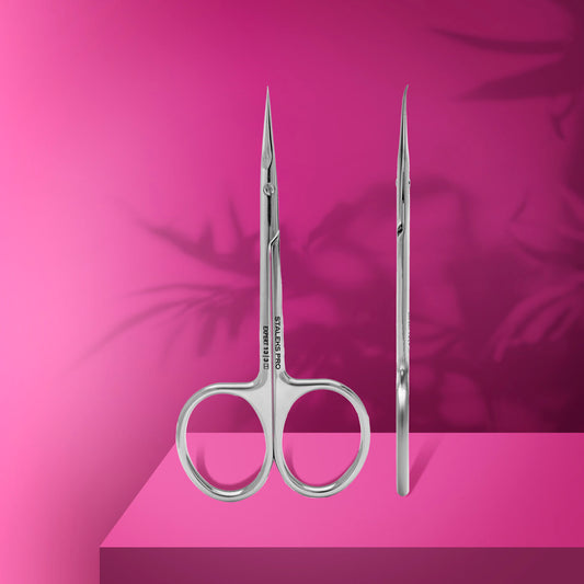 Staleks- Professional cuticle scissors with hook for left-handed users EXPERT 13 TYPE 3
